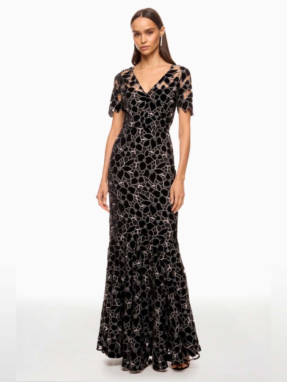 Shosanna size 8 cutout formal Fiona Dress $795